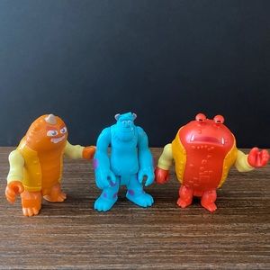 Monster University figures Monster Inc lot of 3